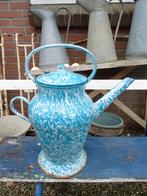 diverse Franse blauwe emaille kannen potten etc., Antiek en Kunst, Ophalen