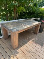 Handgemaakte eettafel 2.00x 1,00x77 hoog (66 tot de rand), Ophalen of Verzenden, Rechthoekig, 200 cm of meer, 50 tot 100 cm