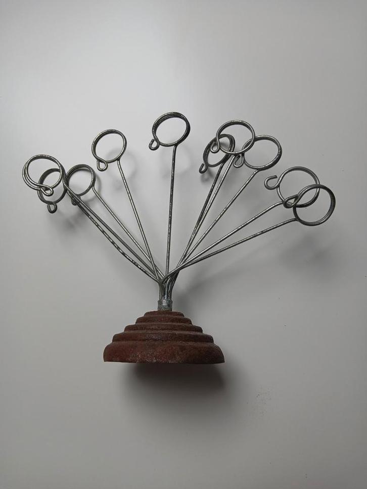 Foto Standaard met Metalen Houders, Huis en Inrichting, Woonaccessoires | Overige, Ophalen of Verzenden