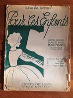 Alexandre Tansman - Pour Ces Enfants - Pianomuziek, Muziek en Instrumenten, Ophalen of Verzenden