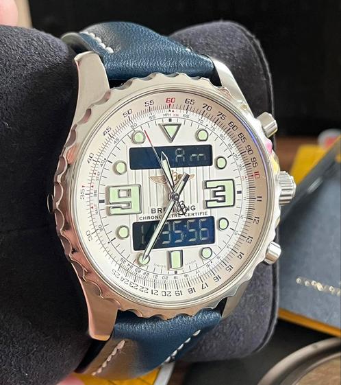 MOOIE BREITLING CHRONOSPACE, Sieraden, Tassen en Uiterlijk, Horloges | Heren, Zo goed als nieuw, Breitling, Staal, Ophalen