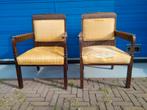 Mahonie met coromandel Amsterdamse school arm stoelen, Antiek en Kunst, Ophalen