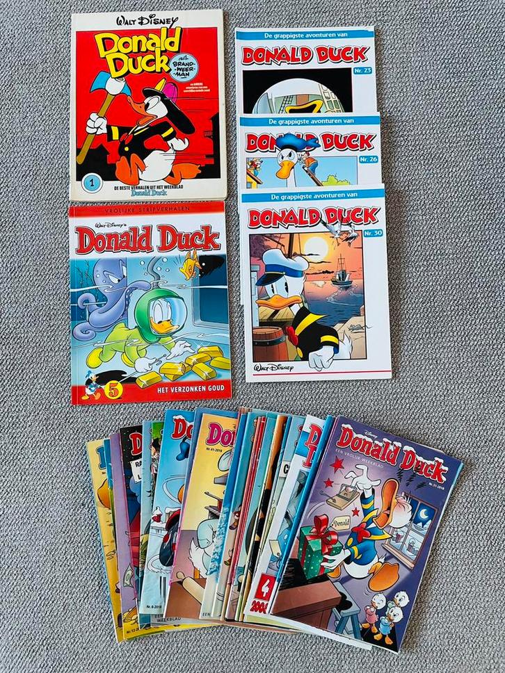Donald Duck - weekbladen + strips, Boeken, Tijdschriften en Kranten, Zo goed als nieuw, Ophalen of Verzenden