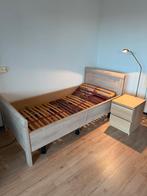 MOET WEG! Luxe senioren bed met elektrische bodem 100x200cm, Huis en Inrichting, Ophalen, Eenpersoons, Beige, 200 cm
