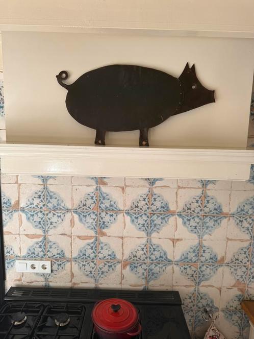Varken Windvaan Antiek Koper, Huis en Inrichting, Woonaccessoires | Kapstokken, Zo goed als nieuw, Minder dan 100 cm, Hout, Ophalen