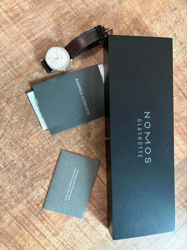 Nomos Orion white, (01-08-2025), Sieraden, Tassen en Uiterlijk, Horloges | Heren, Zo goed als nieuw, Overige merken, Ophalen