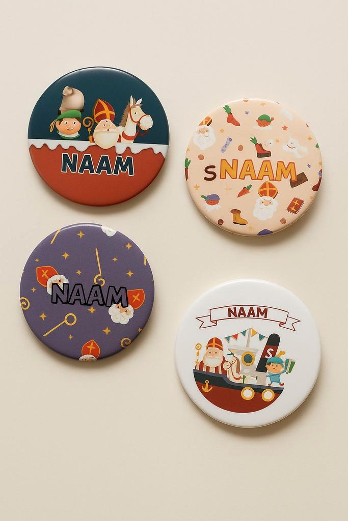 Gepersonaliseerde Sinterklaas Button, Kinderen en Baby's, Kinderspulletjes, Nieuw, Ophalen of Verzenden