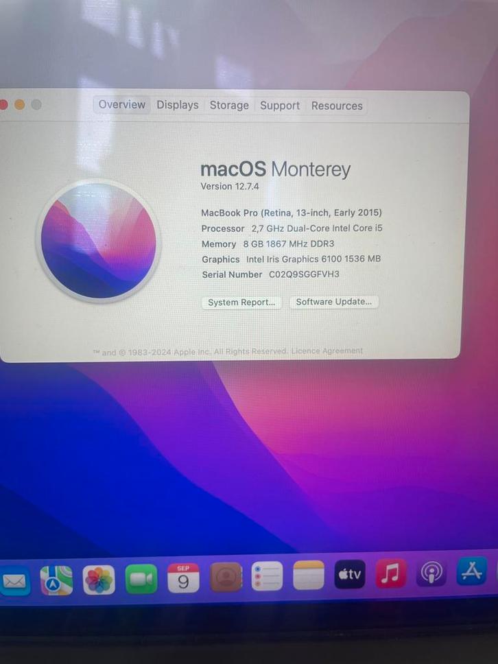 Macbook pro 2015 - toetsenbord defect, Computers en Software, Apple Macbooks, Gebruikt, MacBook Pro, 13 inch, 8 GB, Ophalen of Verzenden