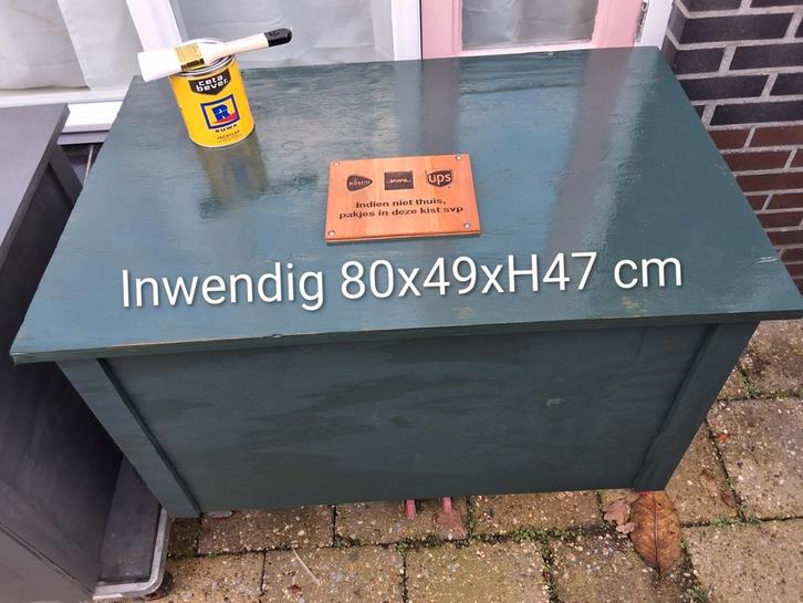 Pakketbox voor bij de voordeur pakketenkist kisten post, Huis en Inrichting, Woonaccessoires | Kisten, Nieuw, Minder dan 50 cm