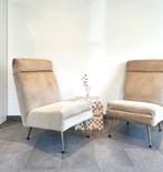 2 beige fauteuils, Gebruikt, 75 tot 100 cm, 50 tot 75 cm, Ophalen