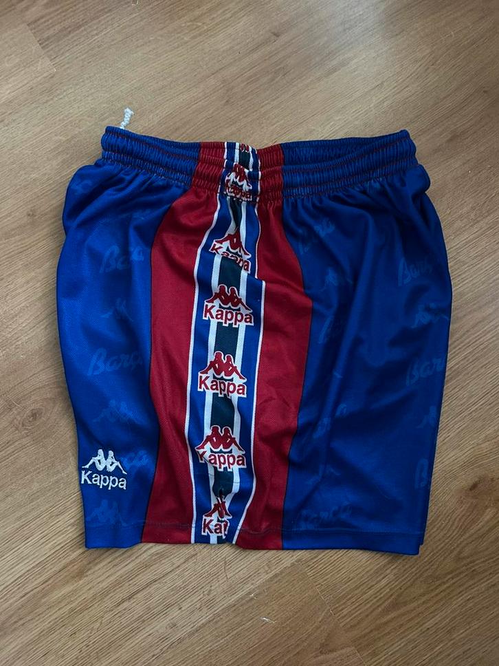 Vintage Barcelona shorts korte broek voetbalbroekje 95-97 L, Sport en Fitness, Voetbal, Gebruikt, Overige typen, Maat L, Ophalen of Verzenden