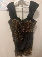 Glitterjurk XL - Feestelijk & Luxe!, Ophalen of Verzenden, Zo goed als nieuw, Maat 46/48 (XL) of groter, Zwart