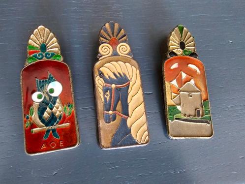 antieke koperen Art Deco cloisonné papierklemmen Cloisonné, Antiek en Kunst, Antiek | Kantoor en Zakelijk, Ophalen of Verzenden