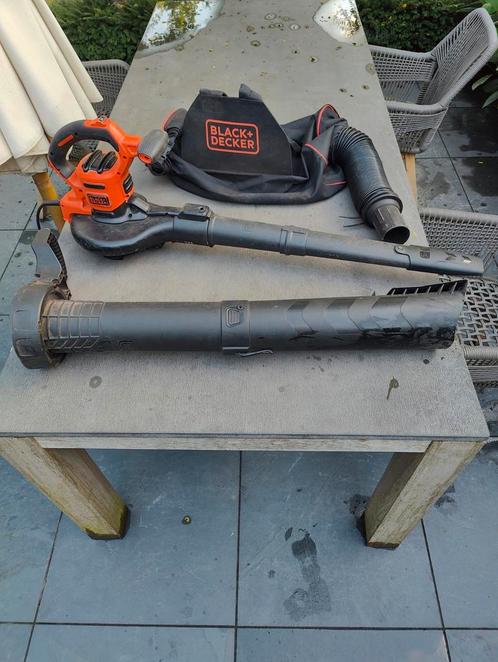 BLACK & DECKER Blad blazer en zuiger, Tuin en Terras, Bladblazers, Gebruikt, Ruggedragen, Elektrisch, Met opvangzak, Met versnipperfunctie