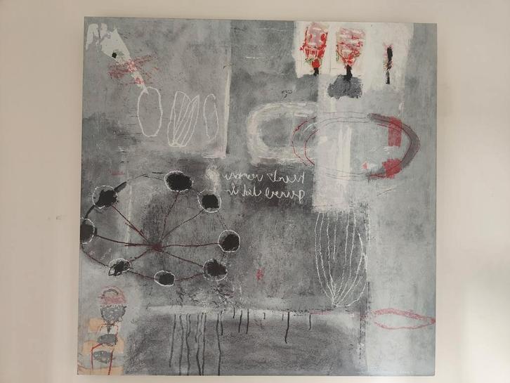 Abstracte zeefdruk van Anna Verrijt, Antiek en Kunst, Kunst | Schilderijen | Abstract, Ophalen of Verzenden