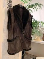 Vintage shearling waistcoat XL leren gilet, Kleding | Dames, -, Maat 46/48 (XL) of groter, Ophalen of Verzenden, Zo goed als nieuw