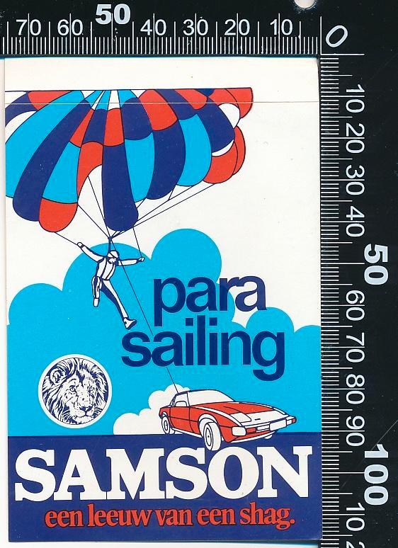 Sticker: Samson Shag - Parasailing, Verzamelen, Stickers, Zo goed als nieuw, Bedrijf of Vereniging, Ophalen of Verzenden