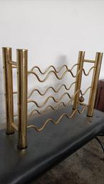 vintage messing wijnrek Frans Hollywood Regency design, Huis en Inrichting, Gebruikt, 15 tot 25 flessen, Ophalen of Verzenden