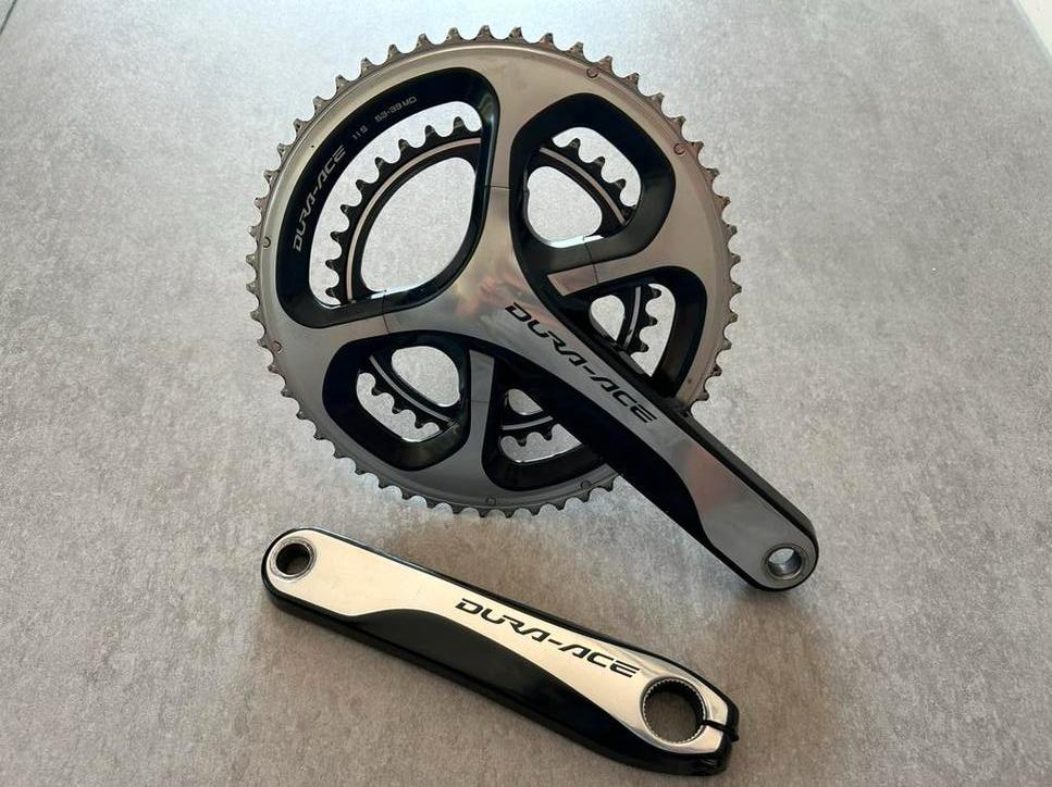 Shimano Dura Ace FC-9000 crankstel 53-39, Fietsen en Brommers, Fietsonderdelen, Crankstel of Pedalen, Gebruikt, Racefiets, Ophalen of Verzenden