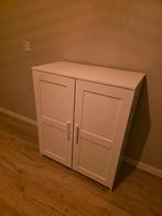 Witte kast met deuren, Huis en Inrichting, Kasten | Kledingkasten, Ophalen, Overige materialen, Met deur(en), 100 tot 150 cm