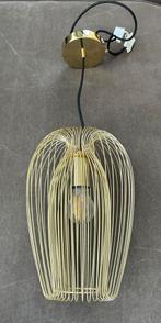 Metalen hanglamp - goudkleur - 40 hoog, Huis en Inrichting, Lampen | Hanglampen, Ophalen of Verzenden, Zo goed als nieuw, Minder dan 50 cm