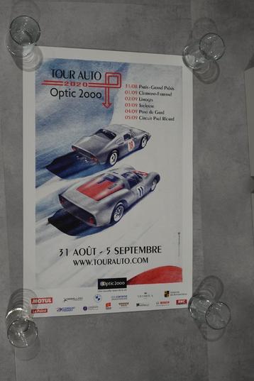 Poster Porsche 904 Carrera GTS 906 Tour Auto 2020 beschikbaar voor biedingen