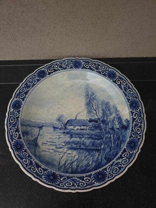 Delfts Blauw Bord - Porceleyne Fles, Antiek en Kunst, Antiek | Schalen, Ophalen