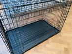 Hondenbench met garagedeur (122x76x79) incl. hoes en divider, Dieren en Toebehoren, Hondenbenches, Ophalen, Gebruikt
