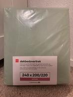 Katoen Percale Dekbedovertrek 240x220 - nieuw, Dekbedovertrek, Ophalen of Verzenden, Groen, Nieuw