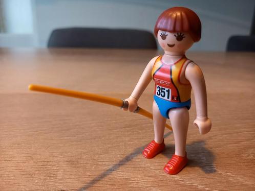 Playmobil Ateletiek Speerwerpster - 5201 COMPLEET, Kinderen en Baby's, Speelgoed | Playmobil, Zo goed als nieuw, Complete set