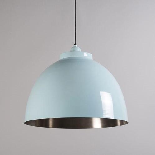 Sky blauwe mooie hanglamp groot., Huis en Inrichting, Lampen | Hanglampen, Zo goed als nieuw, Minder dan 50 cm, Overige materialen