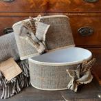 Schotse SET lampenkappen Harris Tweed Bracken, Westdijk 41 3241GT Middelharnis, Ophalen of Verzenden, Info@hetlijstjevanbrocante.nl