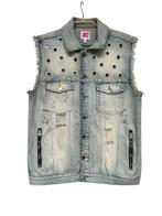 Vintage Gilet Maat M Lichtblauw Juicy Couture Denim, Kleding | Dames, Bodywarmers, Maat 38/40 (M), Blauw, Ophalen of Verzenden