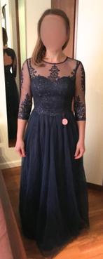 Galajurk, cocktailjurk, wedding guest dress - Chi Chi 38, Maat 38/40 (M), Blauw, Nieuw, Ophalen of Verzenden