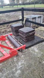 Rubberen paddock tegels, Doe-het-zelf en Verbouw, Tegels, Ophalen, Minder dan 20 cm, Zo goed als nieuw, 10 m² of meer