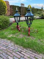 Nostalgische Sokkellamp 2 stuks voor inrijpoort, Tuin en Terras, Ophalen, Gebruikt, Overige materialen, Overige typen