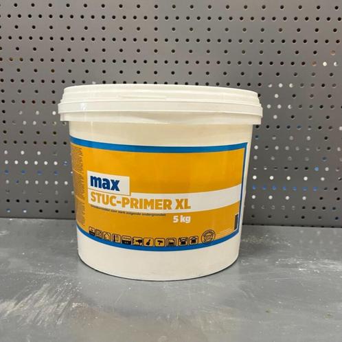 Max stuc-primer XL 5KG, Doe-het-zelf en Verbouw, Verf, Beits en Lak, Nieuw, Verf, 5 tot 10 liter, Wit, Ophalen of Verzenden
