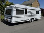 Tabbert Puccini 685 DF Airco,Alde,Oyster sat. BTW caravan!, Caravans en Kamperen, Caravans, Rondzit, Tabbert, Bedrijf, 6 tot 7 meter