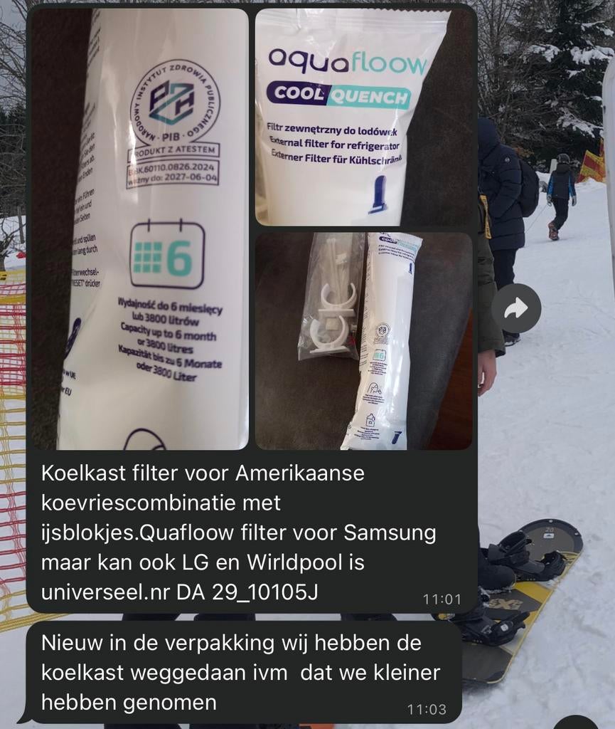 Filter voor koelkast, Ophalen of Verzenden, Zo goed als nieuw, Overige typen