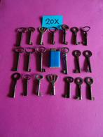 20 x OUDE ANTIEKE KAST MEUBEL SLEUELS SLOT SLEUTEL, Ophalen of Verzenden