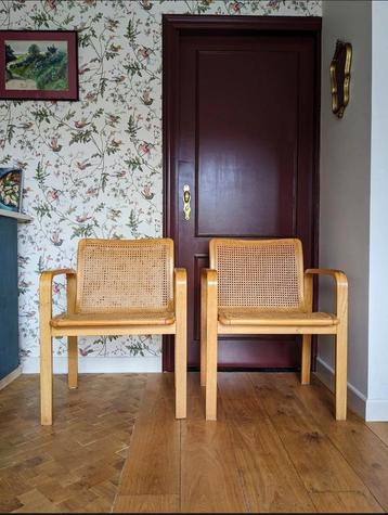 Vintage design stoelen Olivo Pietro Italy jaren 70 webbing beschikbaar voor biedingen