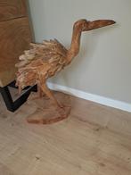 Houten reiger, Ophalen, Zo goed als nieuw, Beeldje of Figuurtje