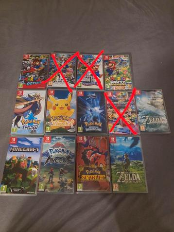 Diverse Nintendo Switch games beschikbaar voor biedingen