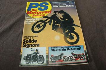 PS die Motorrad zeitung jan1980 Moto Guzzi V1000 Honda MB MT beschikbaar voor biedingen