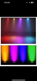 4x led par, Muziek en Instrumenten, Licht en Laser, Ophalen of Verzenden, Zo goed als nieuw, Licht