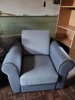 Comfortabele grijze fauteuil, Huis en Inrichting, Eenpersoons, 75 tot 100 cm, Ophalen of Verzenden, Minder dan 150 cm