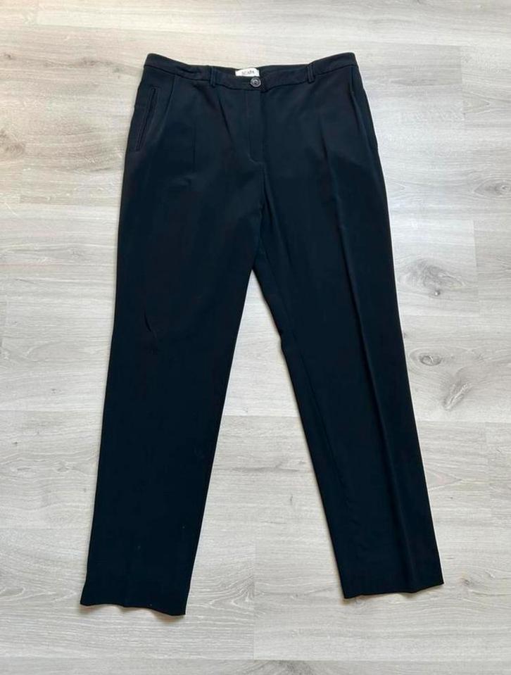 Devernois, zwarte pantalon/broek, maat 42/44, Kleding | Dames, Broeken en Pantalons, Zo goed als nieuw, Maat 42/44 (L), Zwart