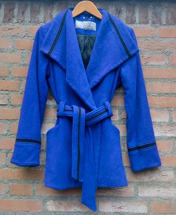 Paarse wollen winter / herfst jas Mart Visser Maat M / 38 beschikbaar voor biedingen