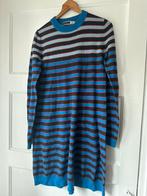 lamswollen cashmere gestreepte lange trui jurk Sportmax Code, Blauw, Ophalen of Verzenden, Zo goed als nieuw, Maat 36 (S)
