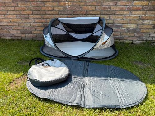 Deryan baby luxe campingbedje silver, Caravans en Kamperen, Tenten, tot en met 2, Zo goed als nieuw, Ophalen of Verzenden
